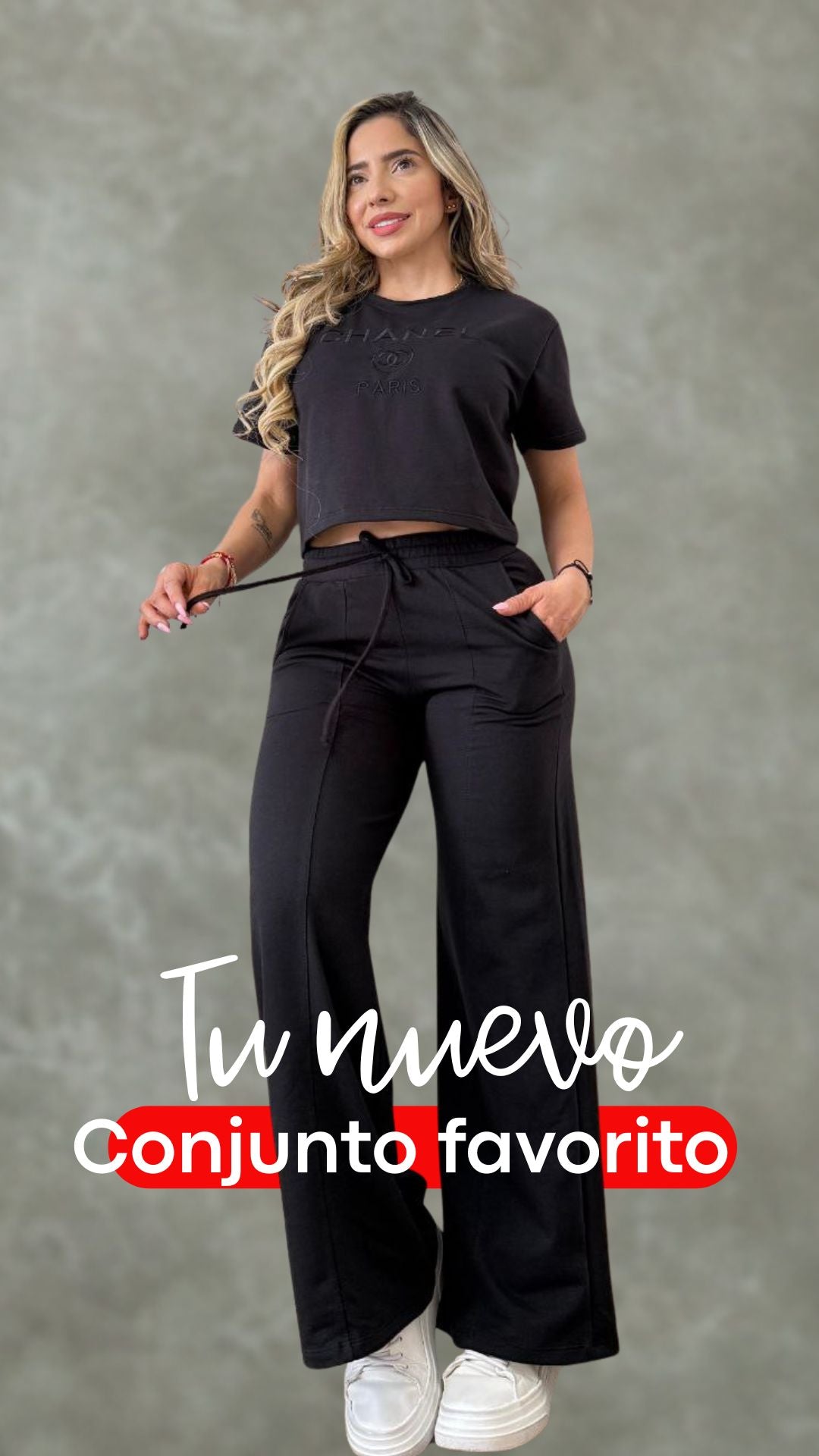 Conjunto Bordado Bota Campana Chanel