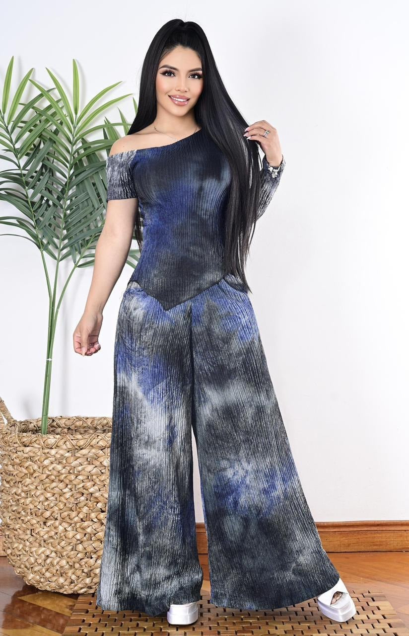 Conjunto Palazzo y blusa Mompos