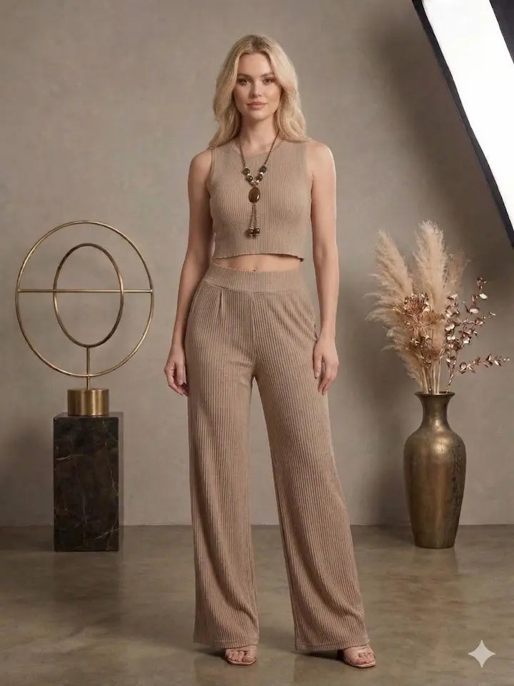 Conjunto Ruana, top y pantalón JUANA