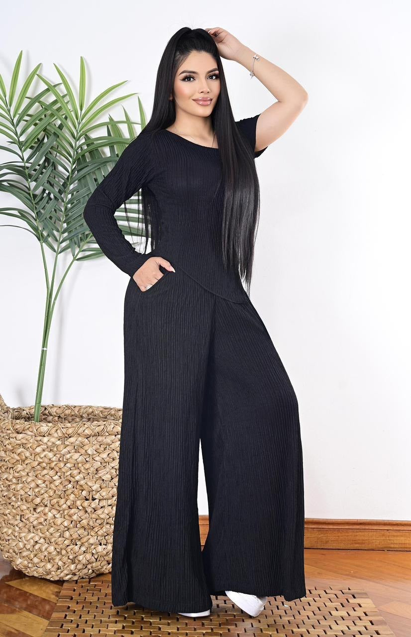 Conjunto Palazzo y blusa Mompos