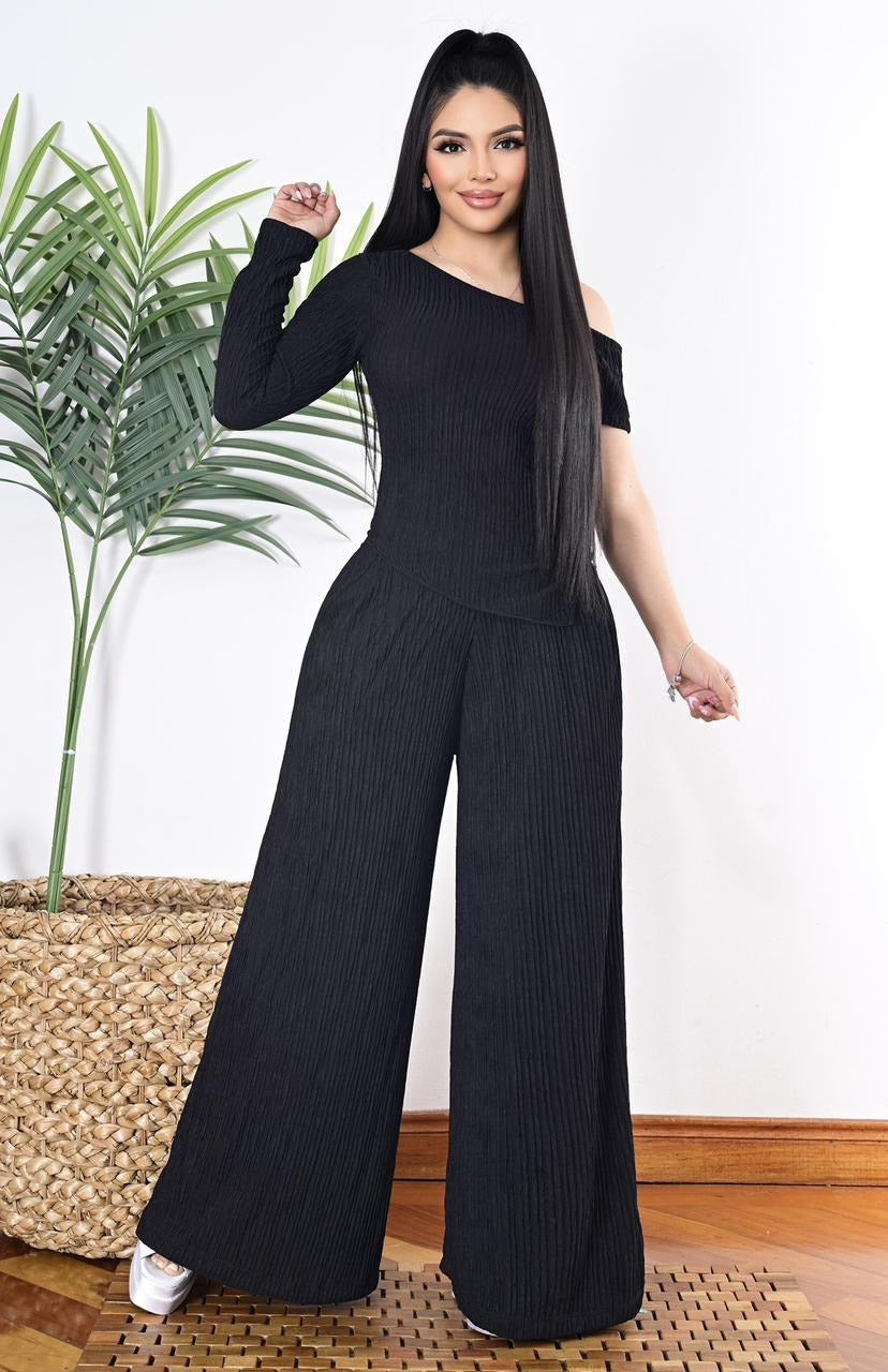 Conjunto Palazzo y blusa Mompos