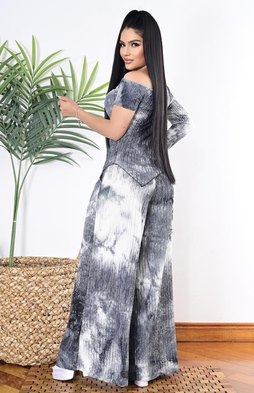 Conjunto Palazzo y blusa Mompos