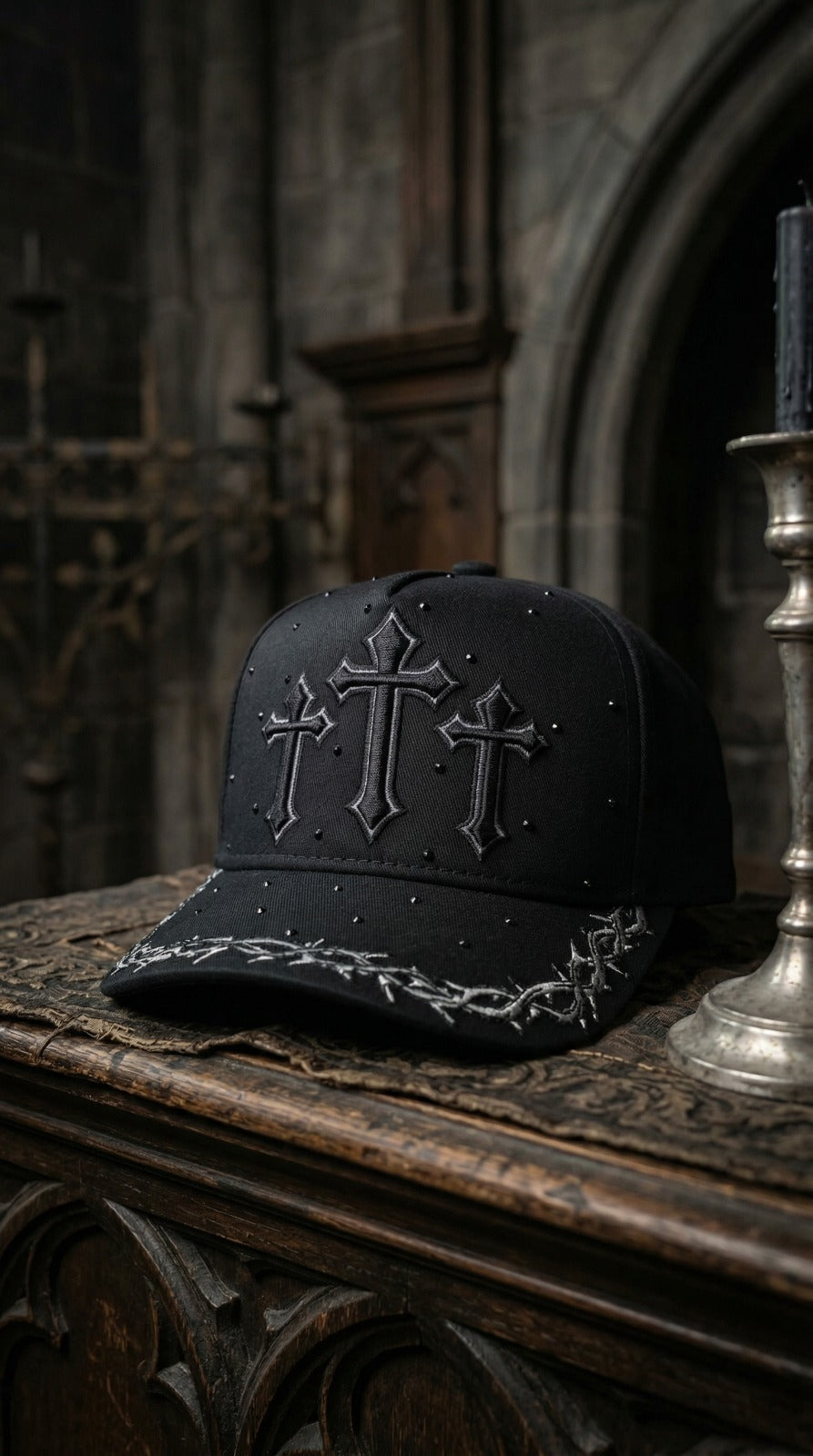 Gorra 3 Cruces Diamantes