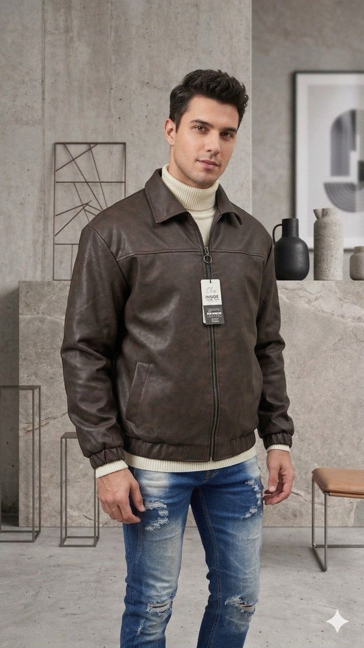 Chaqueta Oversize Cuero