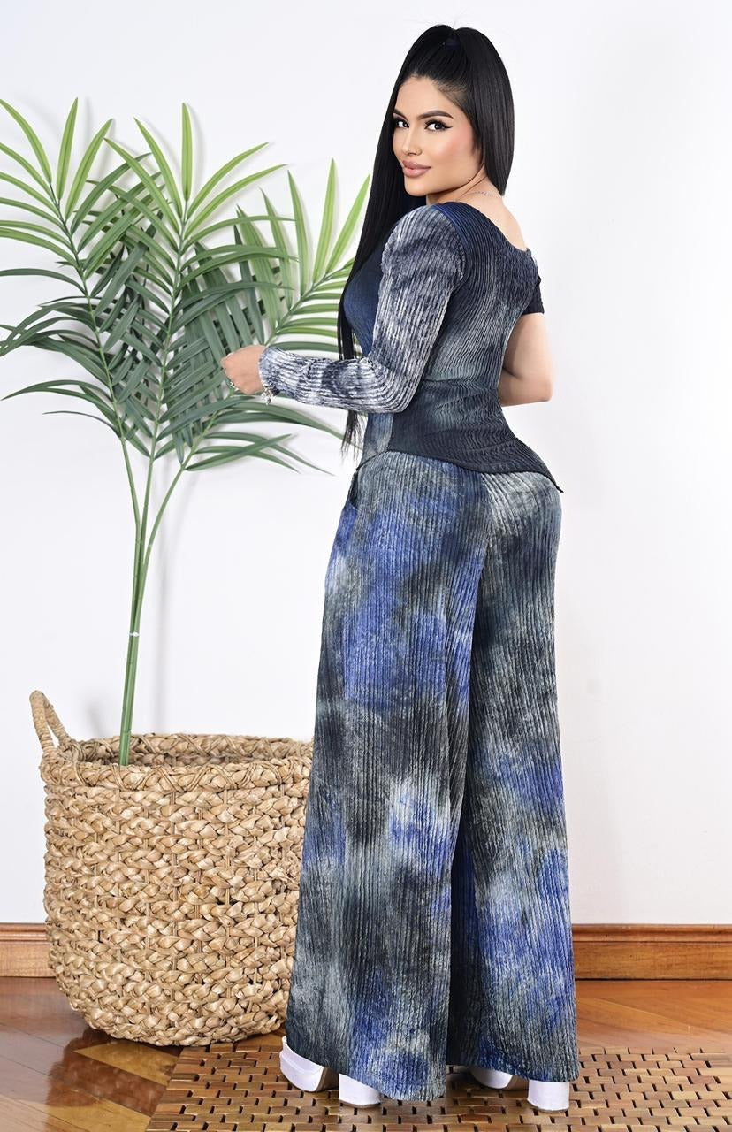 Conjunto Palazzo y blusa Mompos