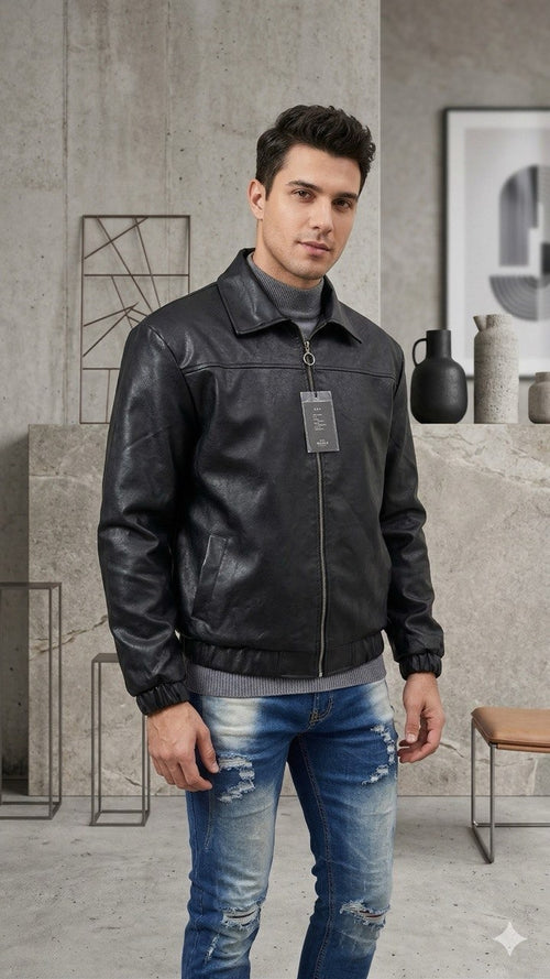 Chaqueta Oversize Cuero